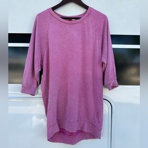 H&M Washed out oversized crew neck sweater dress Size 8